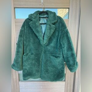 Green TOPSHOP Teddy Coat